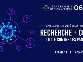 Le Département 06 lance un Appel à Projets Santé Exceptionnel dédié à la recherche COVID 19 – lutte contre les pandémies