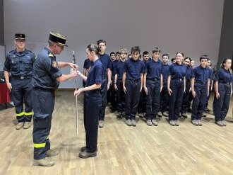 À Brignoles, remise de fanion à la 9ème promotion des Cadets du RIISC7