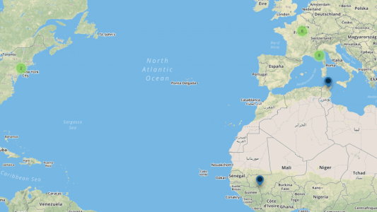 Open Map of the global pause d'UCA, apporter sa contribution à la carte mondiale des phénomènes naturels extraordinaires 