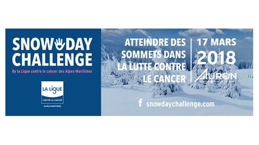 SnowDayChallenge 2018 à Auron : inscriptions ouvertes pour atteindre des sommets dans la lutte contre le cancer !