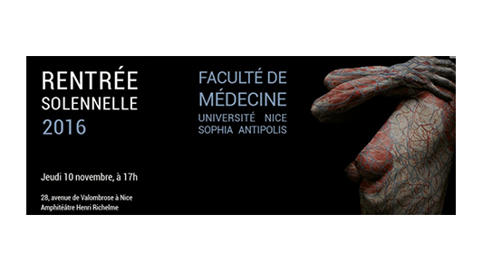 Ce jeudi 10 novembre la faculté de médecine de Nice fait sa rentrée solennelle