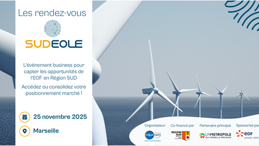 Sudeole, l'événement incontournable sur l'éolien offshore flottant en région Sud