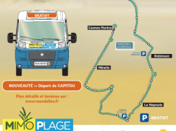La navette estivale gratuite « Mimo Plage » a ? Mandelieu La Napoule a repris du service !