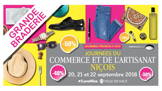 Première édition des Journées du Commerce et de l'Artisanat Niçois du 20 au 22 sept 