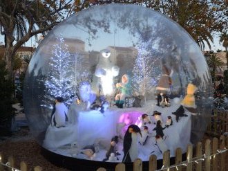  Au Lavandou, un superbe décor de Noël à la montagne !