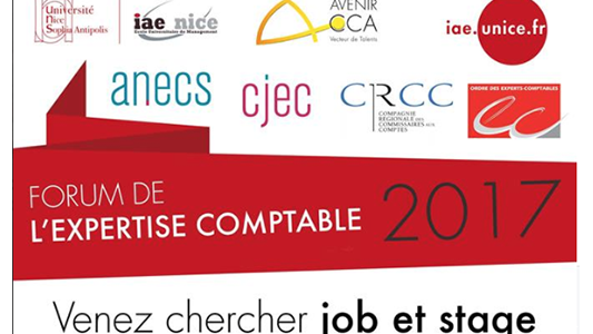 Jobs, stages, conseils vous trouverez tout au Forum de l'expertise comptable à Nice le 11 septembre 