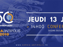 Conférence "50 ans de recherche et d'innovation pour dessiner le monde de demain" à Sophia le 13 juin
