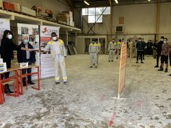 La Capeb a distribué des masques de protection aux apprentis du CFA Max FIORINI d'Antibes