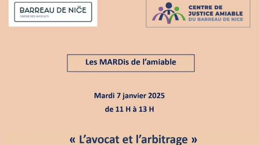 MARDi de l'amiable : « l'Avocat et l'Arbitrage »