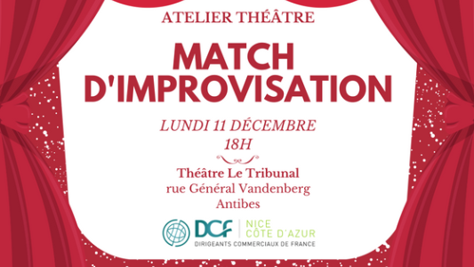 Atelier THEÂTRE DCF Nice Côte d'Azur : plus que quelques places disponibles 