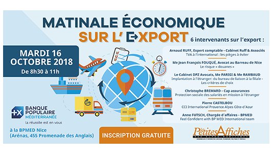 Export : s'y préparer dans de bonnes conditions avec notre matinale du 16 octobre
