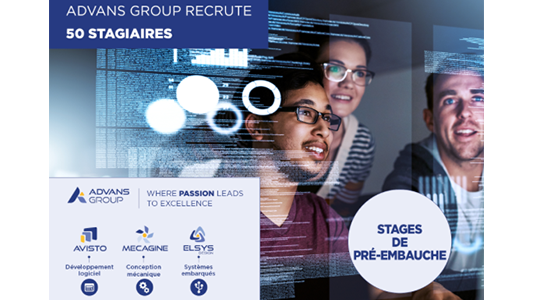 ADVANS Group Recrute 50 Stagiaires, dont 15 à Sophia Antipolis