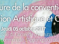 Signature de convention de partenariat triennale Education Artistique et Culturelle pour le Pays de Grasse