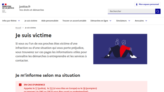 Le ministère de la Justice lance un site d'informations pour mieux accompagner les victimes