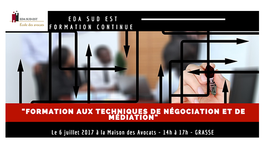 Formation EDA Sud Est : Formation aux techniques de négociation et de médiation 