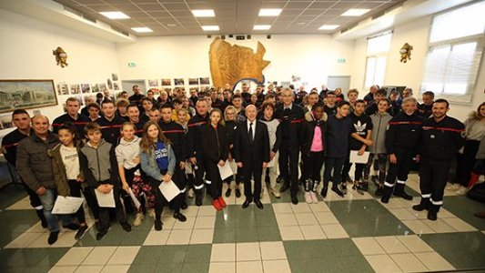 SDIS 06 : avec les pompiers, les collégiens font un stage... à grande échelle !