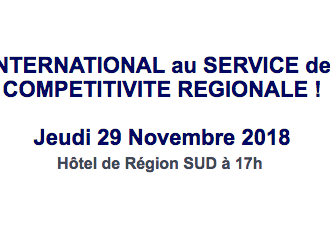 Conférence CCE PACA Corse : "L'international au service de la compétitivité régionale"