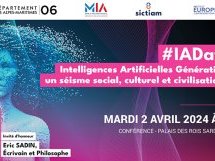  Conférence « Intelligences Artificielles génératives : un séisme social, culturel et civilisationnel » avec Éric Sadin, Philosophe