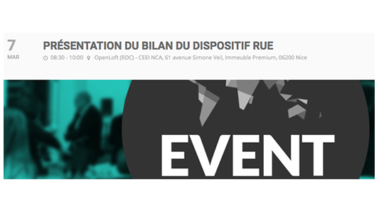 Présentation du bilan du dispositif RUE au service des entreprises