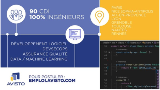 AViSTO va recruter 90 ingénieurs logiciel en 2022, dont 40 à Sophia Antipolis