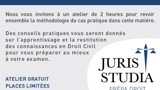Étudiants en Droit : Juris Studia vous propose 4 ateliers gratuits pour préparer vos examens 
