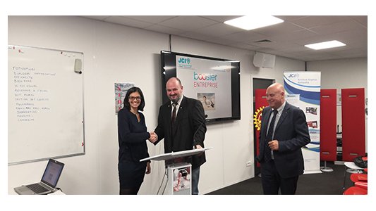 Transmission de l'action BOOSTER ENTREPRISE par la JCE ASA au ROTARY de Sophia-Antipolis