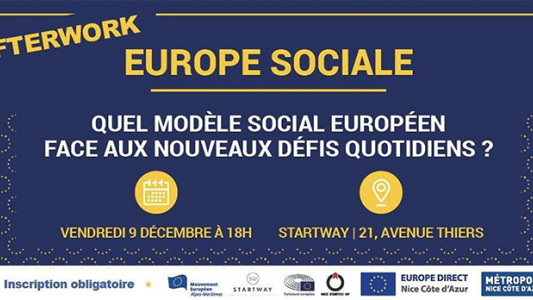 Afterwork "Quel modèle social européen face aux nouveaux défis quotidiens ?" ce vendredi 9 décembre