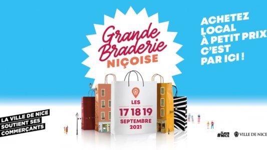 Grande Braderie en soutien aux commerces de proximité à Nice
