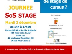 Bourse aux stages organisée par l'Université Nice Sophia Antipolis