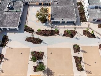 À Mandelieu-La Napoule, la nouvelle cour de l'école Frédéric-Mistral conjugue végétalisation et pédagogie 