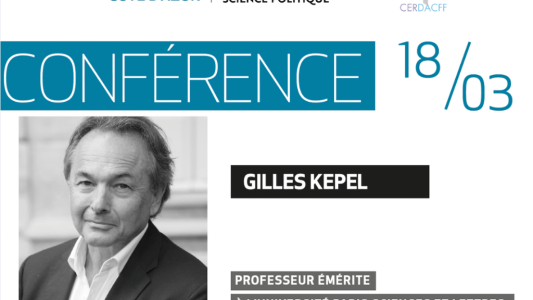 Conférence de Gilles Kepel : « Le bouleversement du monde – L'après 7 octobre »