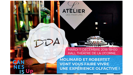 Avec la prochaine rencontre de Cannes Is Up, Molinard et Robertet vont vous faire vivre une expérience olfactive inédite !