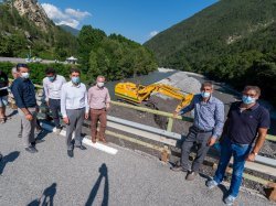Lancement des travaux de renforcement de la digue de Puget-Théniers 