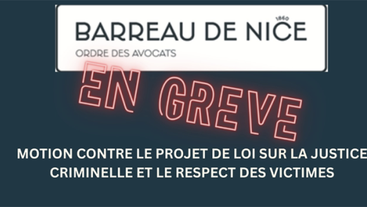 Le Barreau de Nice s'oppose fermement au projet de loi « SURE » et appelle à une concertation