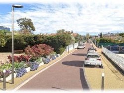Mandelieu : la rue de la Siagne en cours de rénovation et d'embellissement