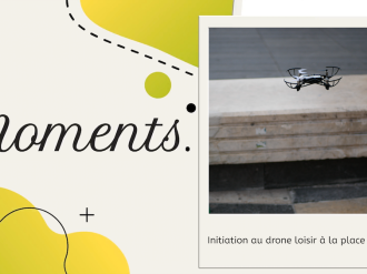 Initiation au drone loisir place Massena avec l'association Play Azur !