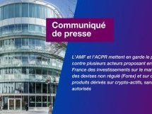 Placements : L'ACPR et l'AMF mettent en garde le public contre plusieurs acteurs