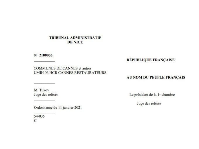 Référé liberté à l'encont