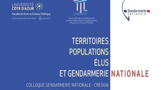 Colloque CERDACFF : "Territoires, populations, élus et gendarmerie nationale" à la Fac de droit