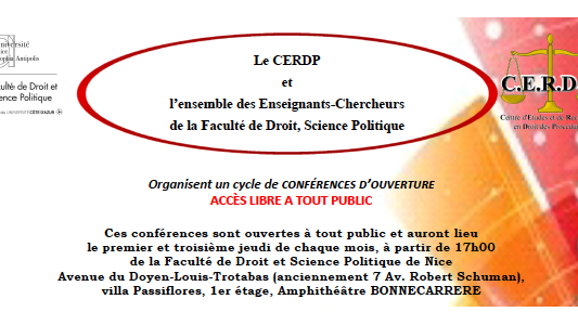 Conférence CERDP : "Les grandes thèses du réalisme juridique américain" par François-Xavier LICARI, Maître de Conférences