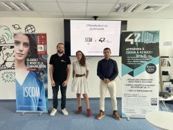 ISCOM Nice et l'école 42 Nice s'engagent pour favoriser les synergies entre les formations en communication et tech sur le territoire azuréen