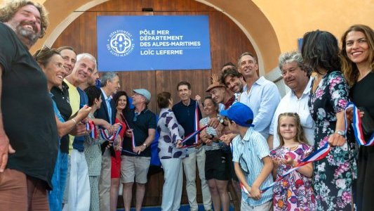 Lancement du Pôle Mer Département des Alpes-Maritimes « Loïc Leferme », au port de la Darse à Villefranche-sur-Mer