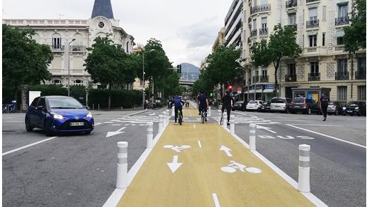 Nice : Premier point d'étape du nouveau réseau vélo expérimental 