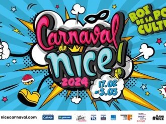 Carnaval de Nice 2024 : une affiche vitaminée pour illustrer le thème "Roi de la pop culture"