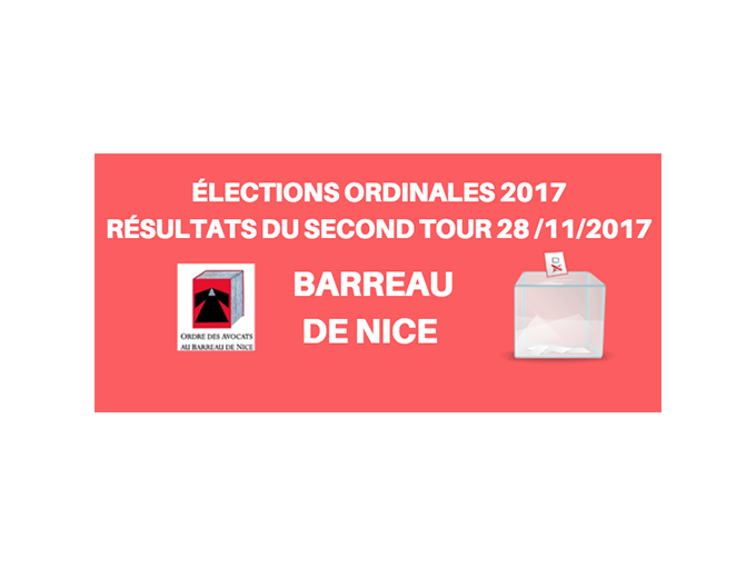 BARREAU DE NICE - Résulta