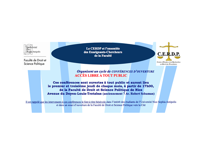 Conférence CERDP du 2 (…)