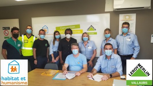 Leroy Merlin et Habitat & Humanisme Alpes Maritimes, partenaires pour faciliter l'accès à un logement décent