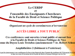 Conférence CERDP : "Le commerçant occupant le domaine public" le 18 octobre
