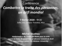 Conférence UCA- LADIE : "Combattre la traite des personnes, un défi mondial" 7 février 2020 