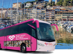 Le Bus du Coeur des Femmes donne le coup d'envoi de sa tournée nationale 2024 à Cannes le 20 mars